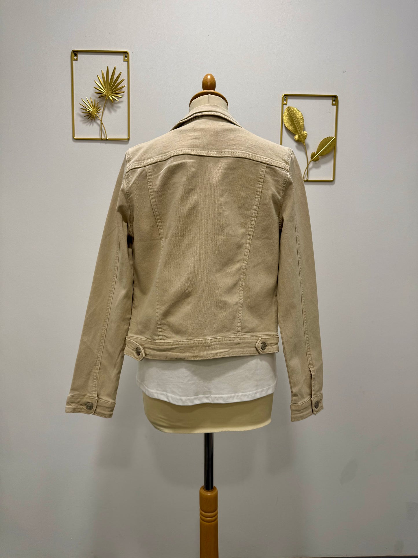 Veste en jean beige