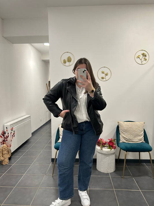 Veste en cuir Jade
