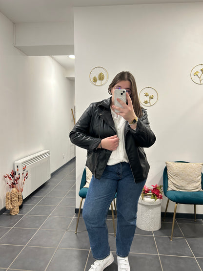Veste en cuir Jade
