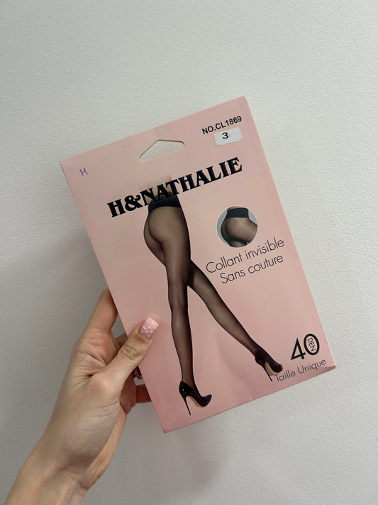 Collants sans couture marron Delphine