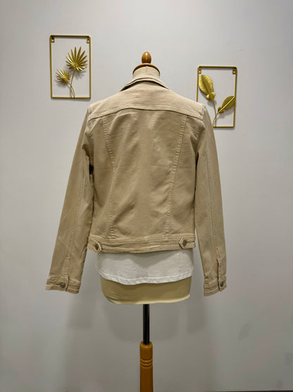 Veste en jean beige