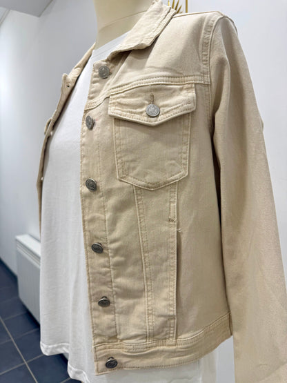 Veste en jean beige