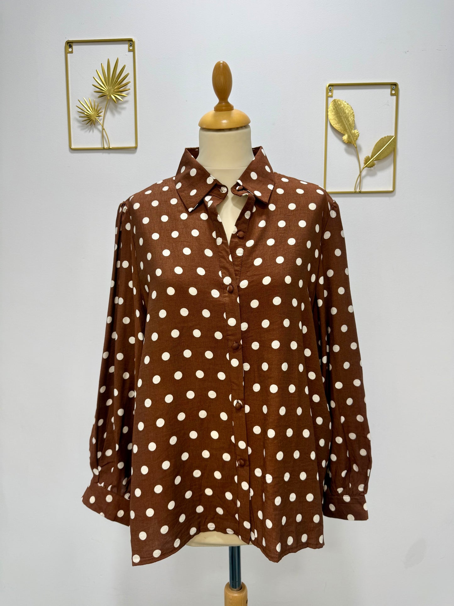 Chemise à pois