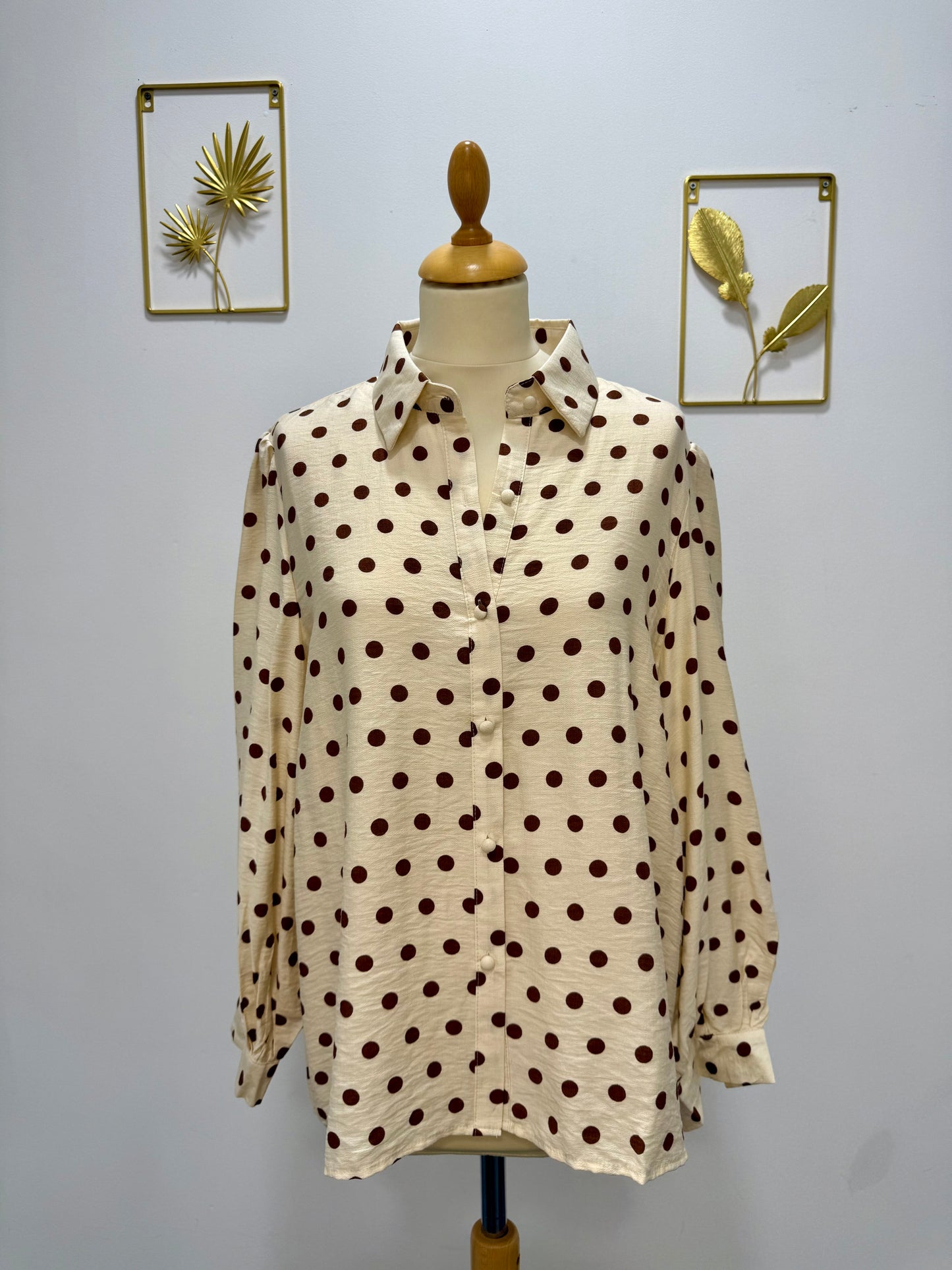 Chemise à pois