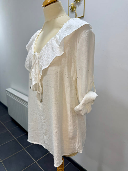 Blouse col Claudine