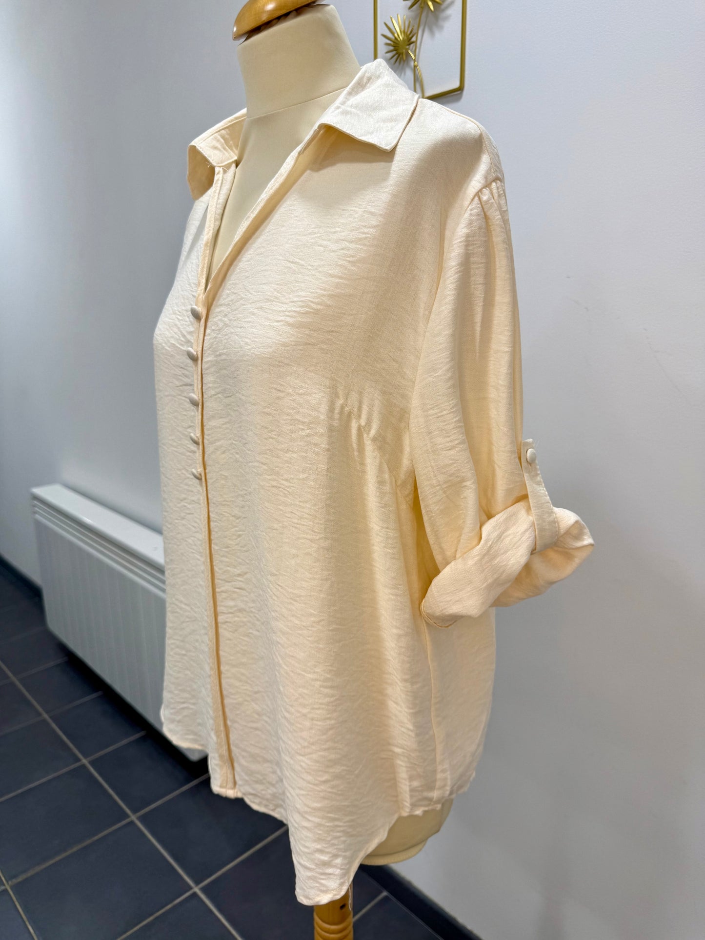 Chemise fluide écrue