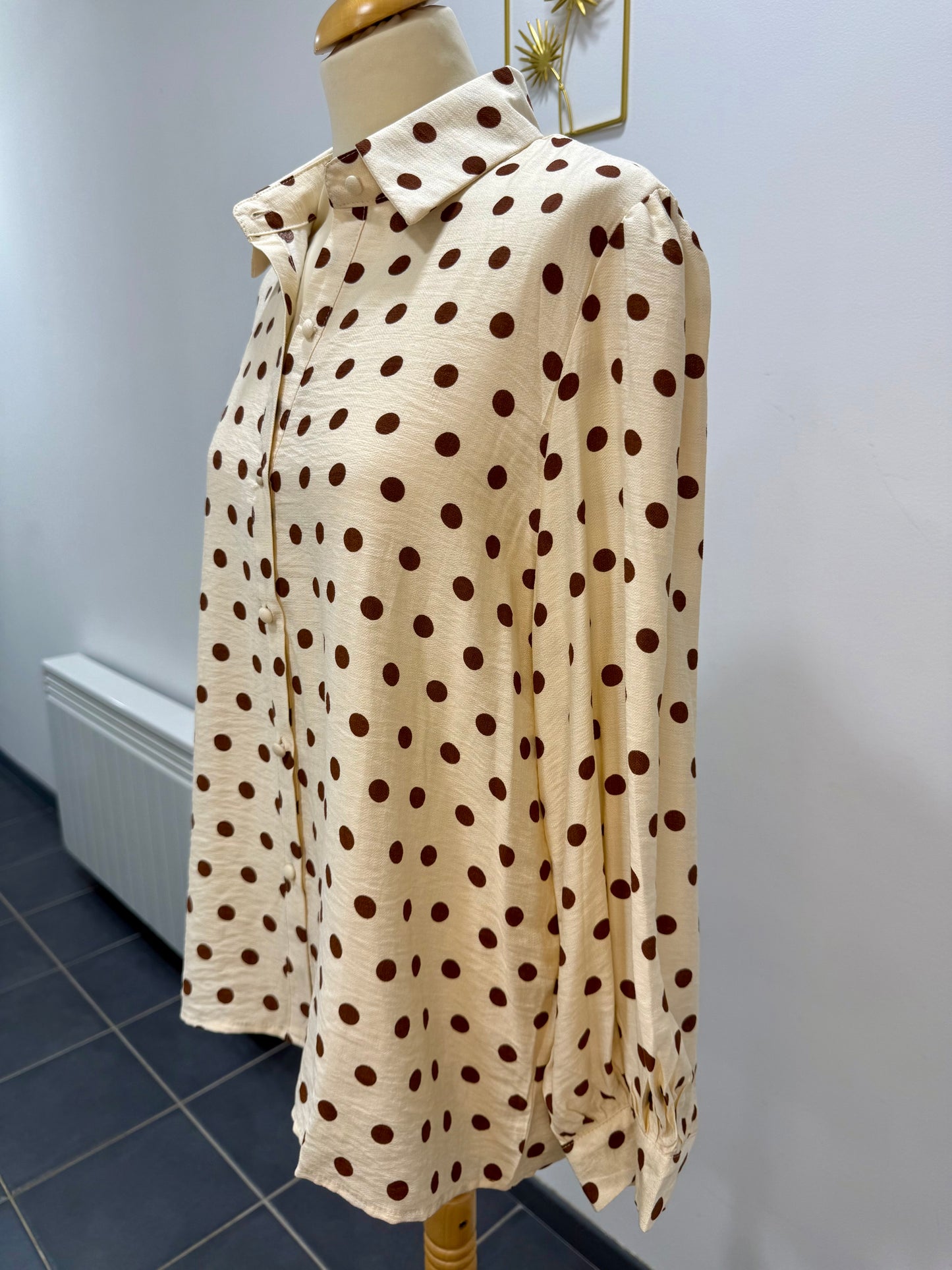 Chemise à pois