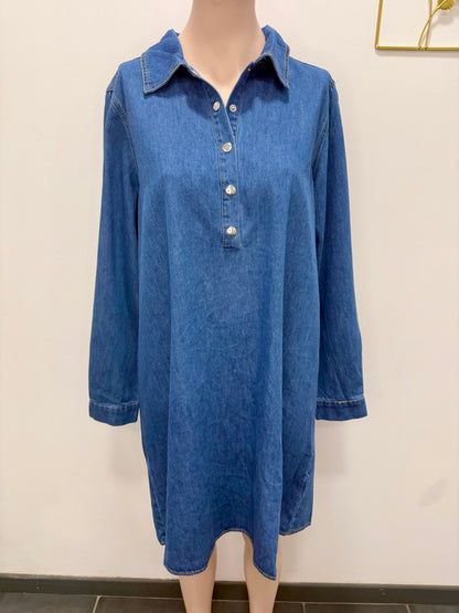 Robe courte en denim