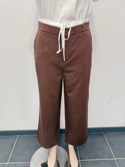 Pantalon fluide taille élastiquée