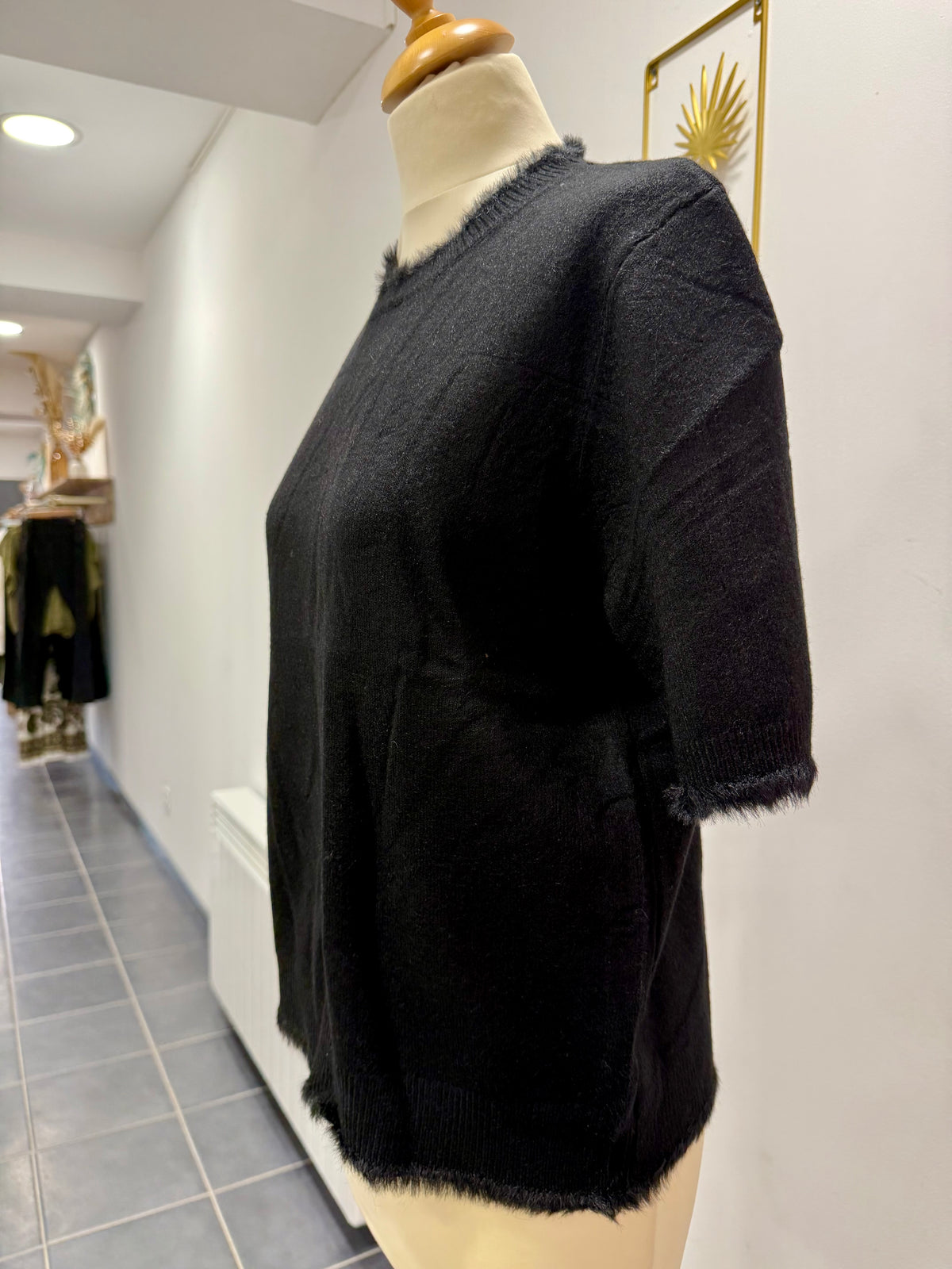 Pull col duveteux