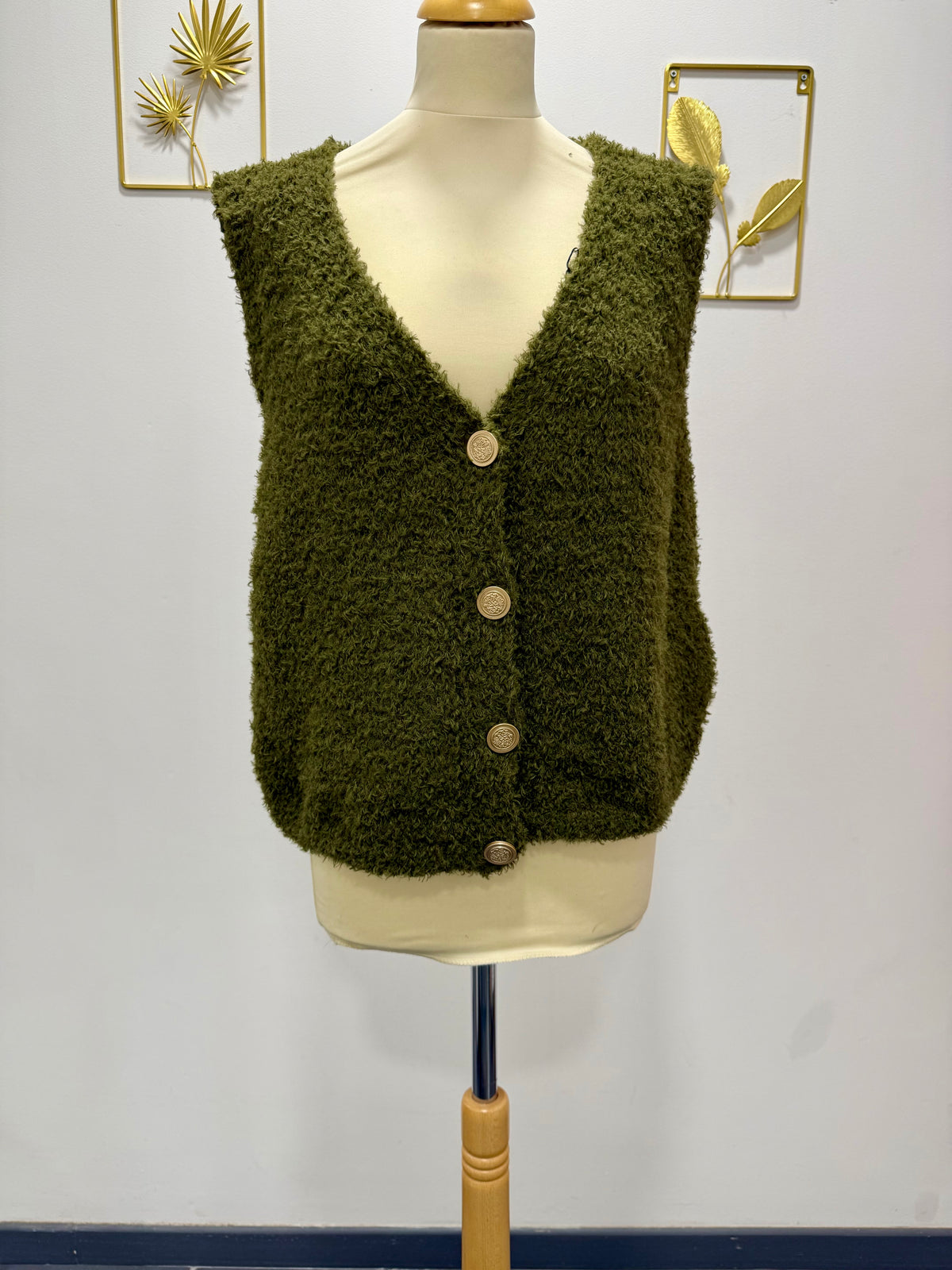 Gilet sans manches maille douce