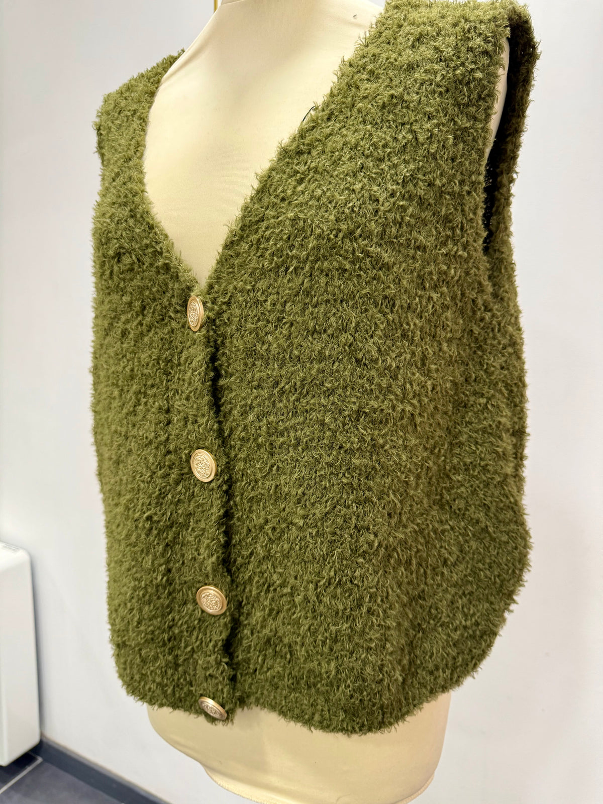 Gilet sans manches maille douce