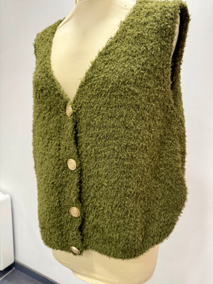 Gilet sans manches maille douce