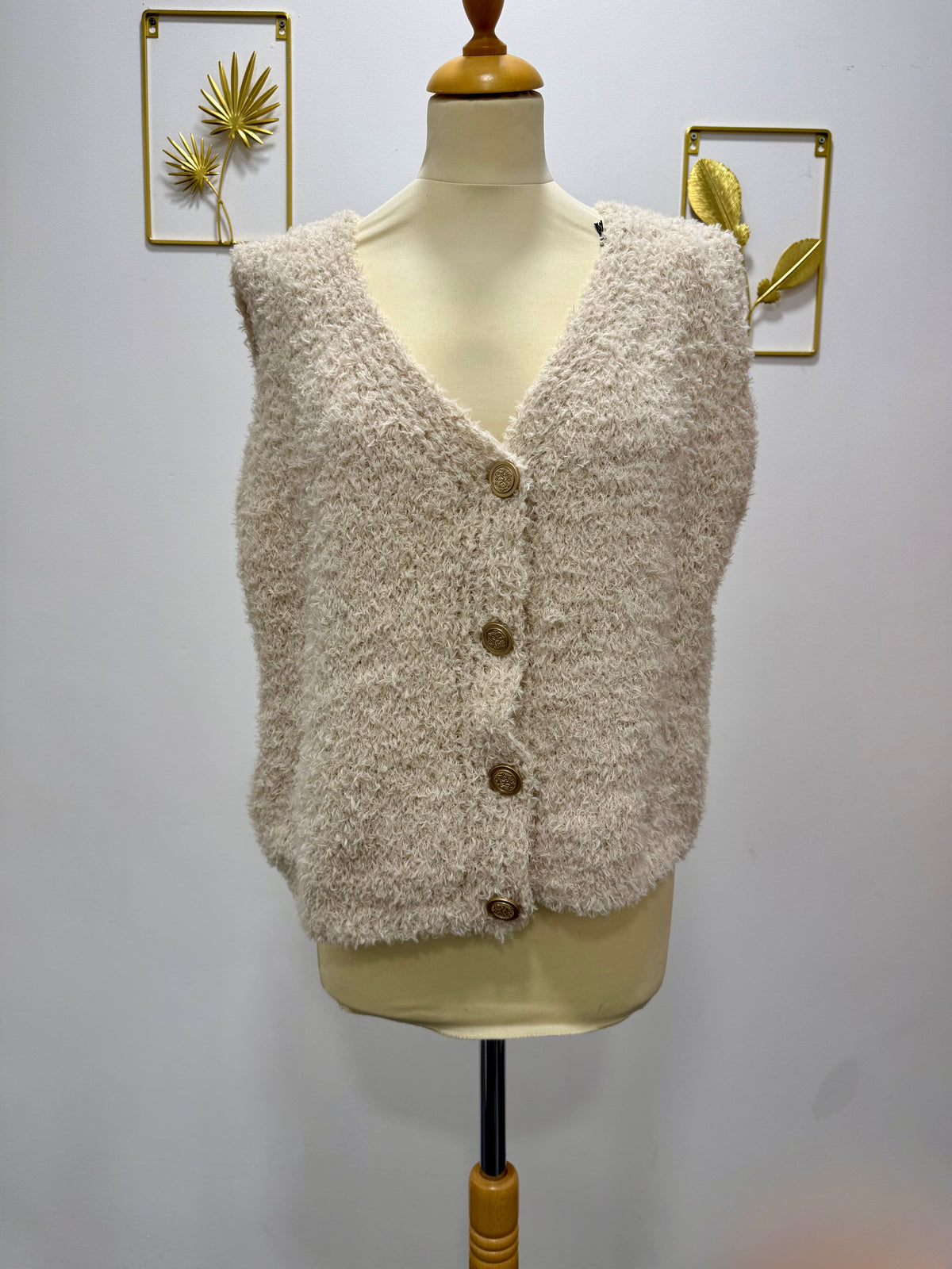 Gilet sans manches maille douce