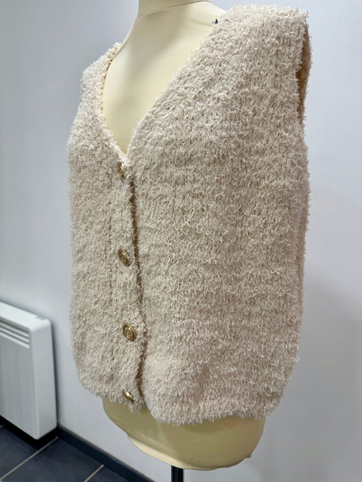 Gilet sans manches maille douce