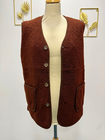 Gilet sans manches bouclettes