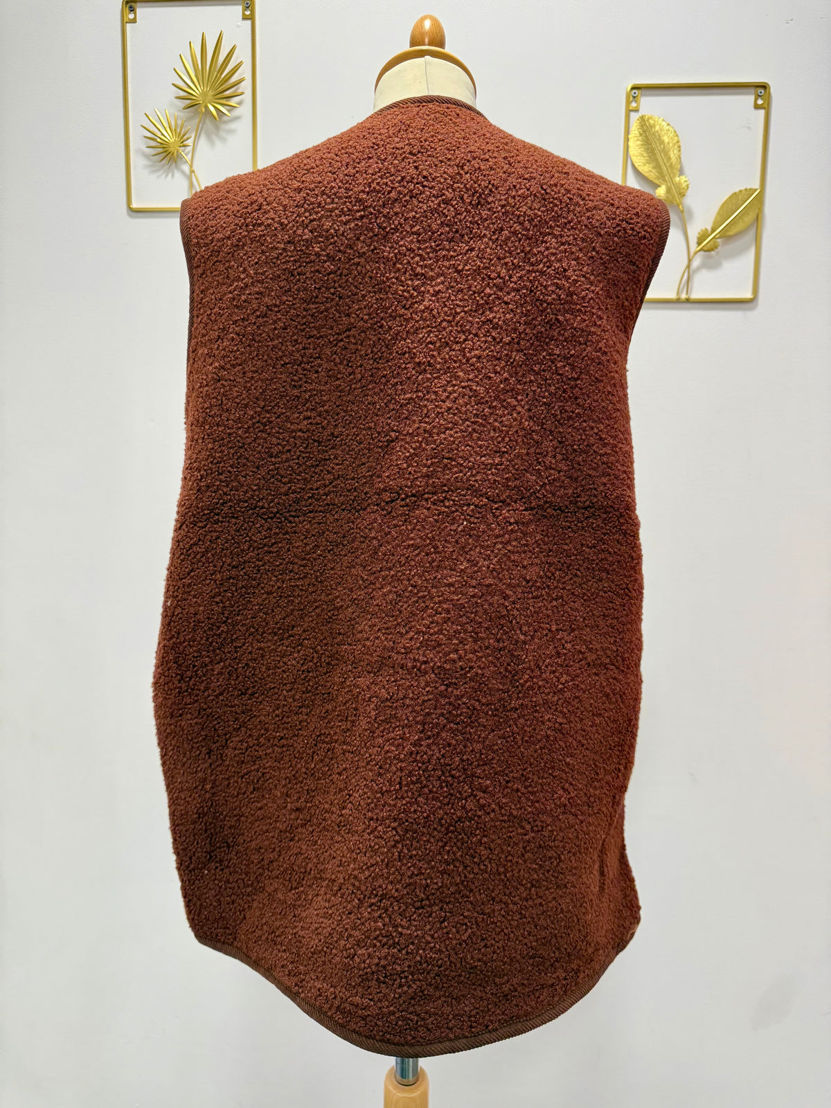 Gilet sans manches bouclettes