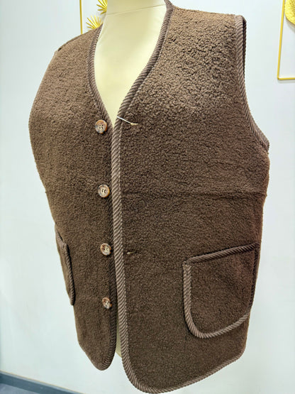 Gilet sans manches bouclettes