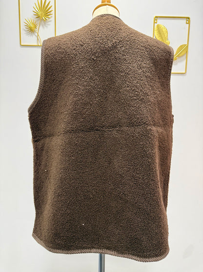 Gilet sans manches bouclettes