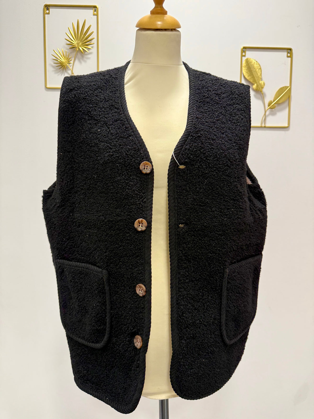 Gilet sans manches bouclettes