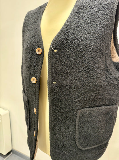 Gilet sans manches bouclettes